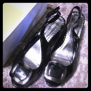 Unlisted black wedge shoes